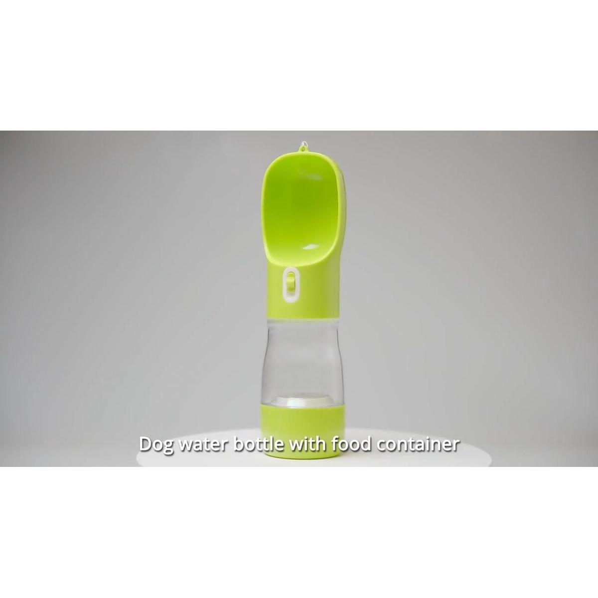 Portable Dog Water Bottle with Fold-Out Bowl