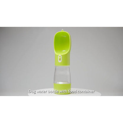 Portable Dog Water Bottle with Fold-Out Bowl